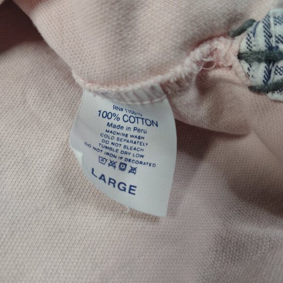 VINTAGE Project E Polo Size Large Pink Gray Stitch Laid Back West Coast - Picture 9 of 15